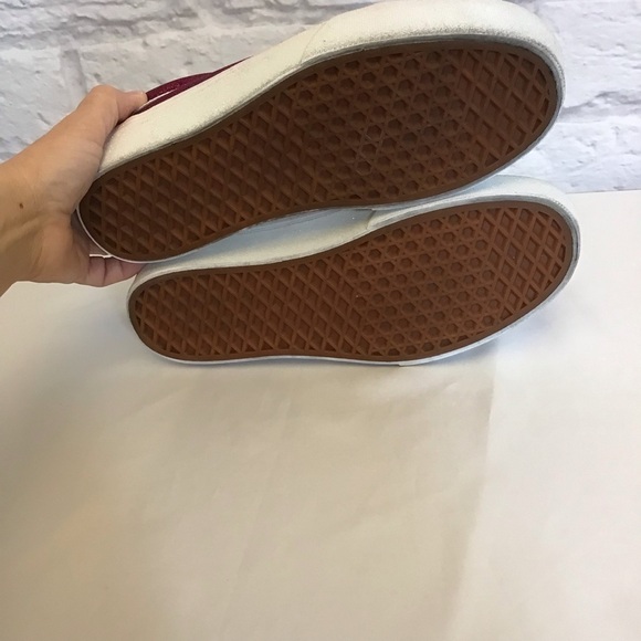 Vans 9.5 Platform Old Skool Sneakers Women’s Tennis Shoes Magenta Glitter Purple - Picture 6 of 12